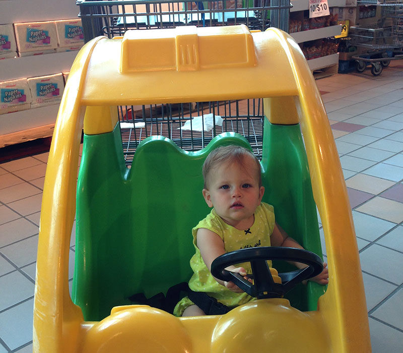Her new favorite way to go grocery shopping